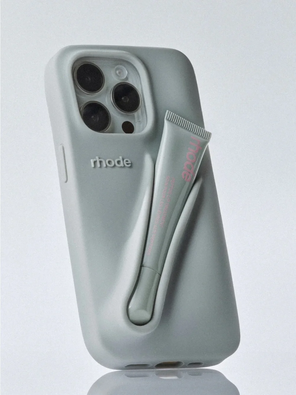 RHODE Grey iPhone 16 Pro Max Lip Case